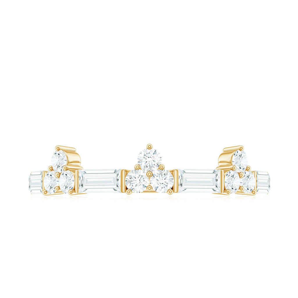 1 CT Cubic Zirconia Minimal Wedding Band Ring