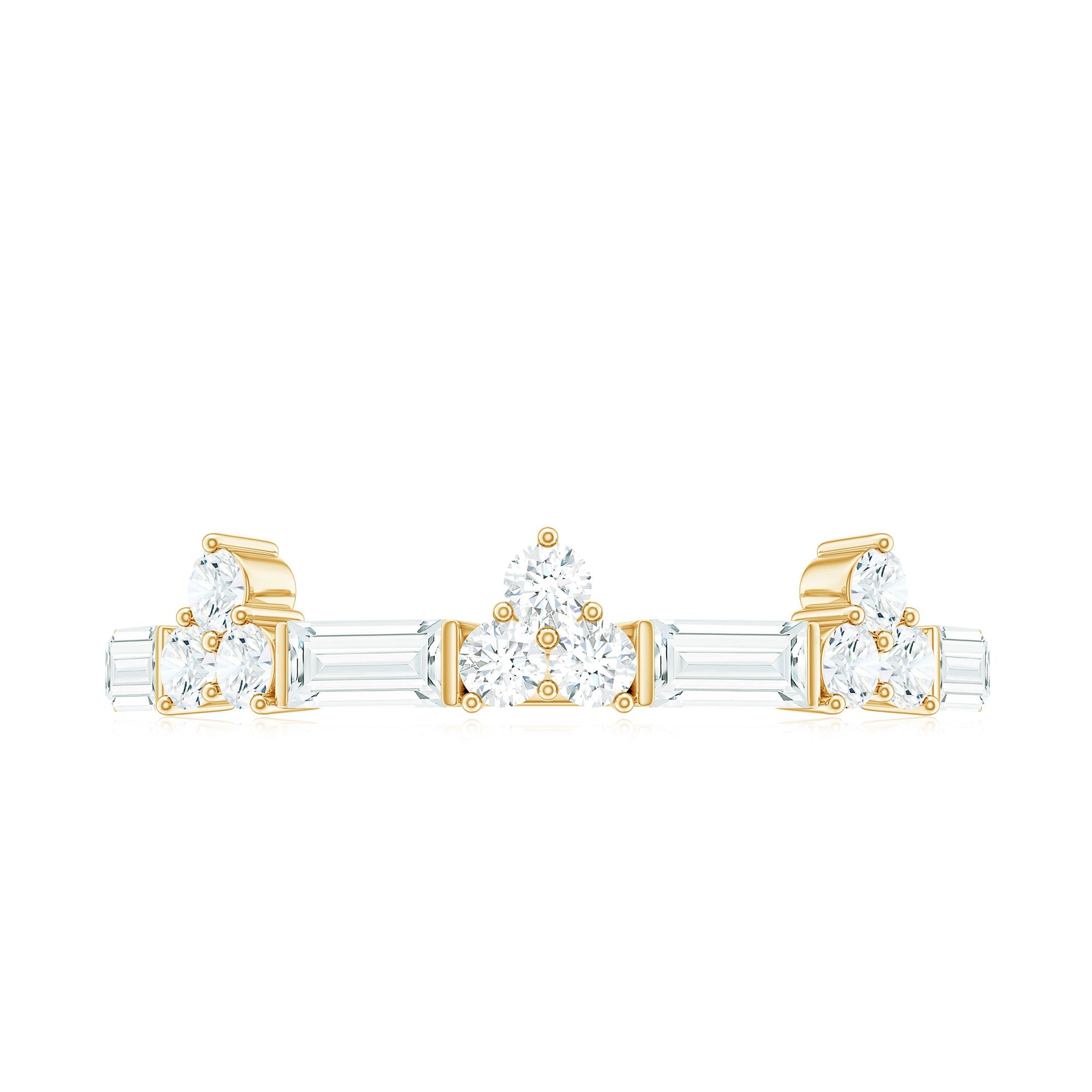 1 CT Cubic Zirconia Minimal Wedding Band Ring