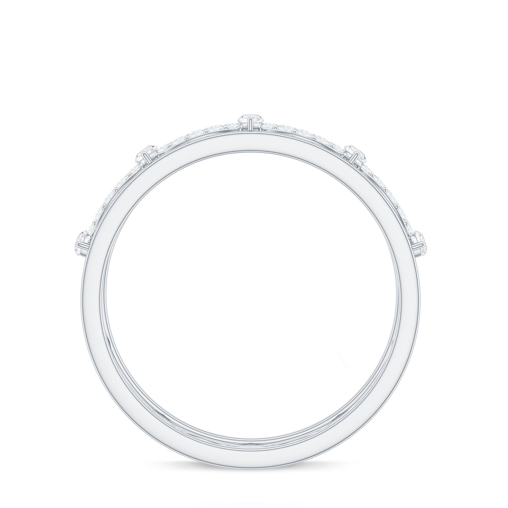 Simulated Diamond Infinity Wedding Band Ring