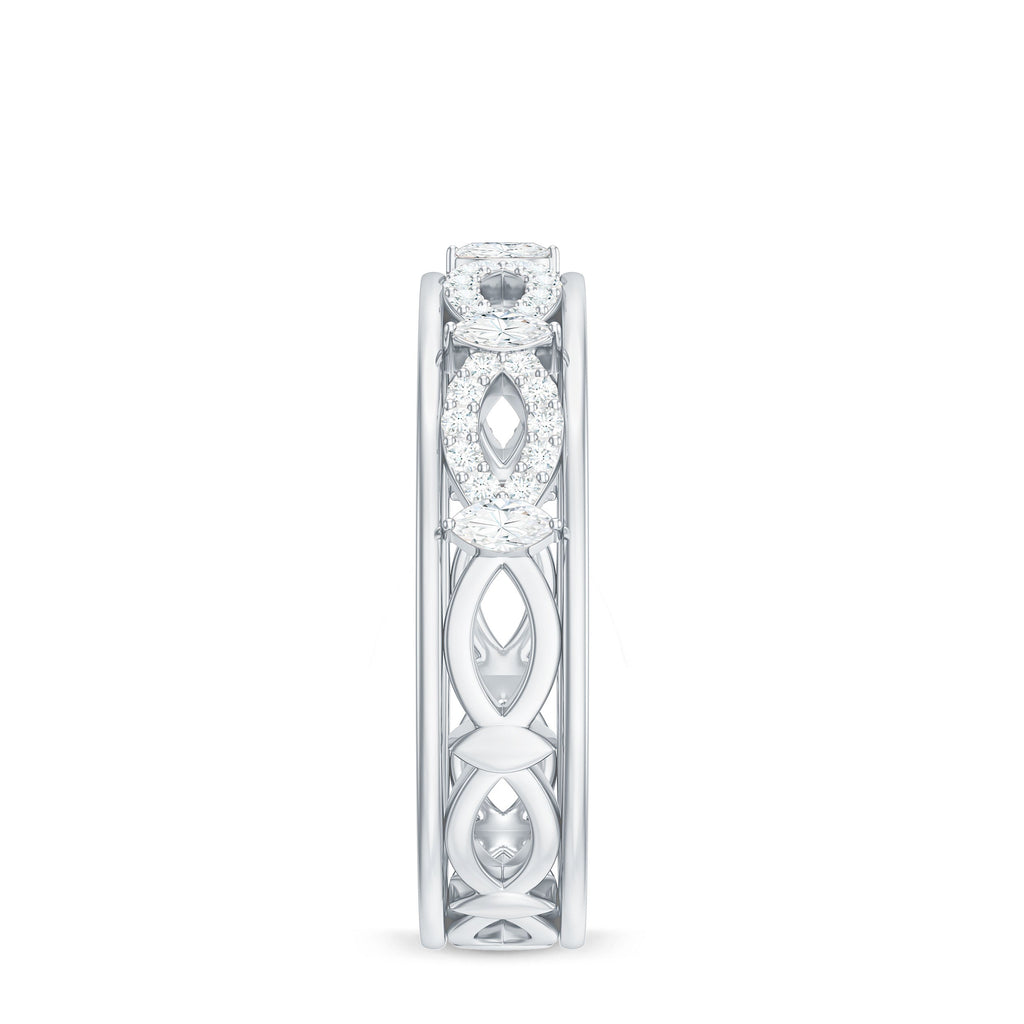 Simulated Diamond Infinity Wedding Band Ring