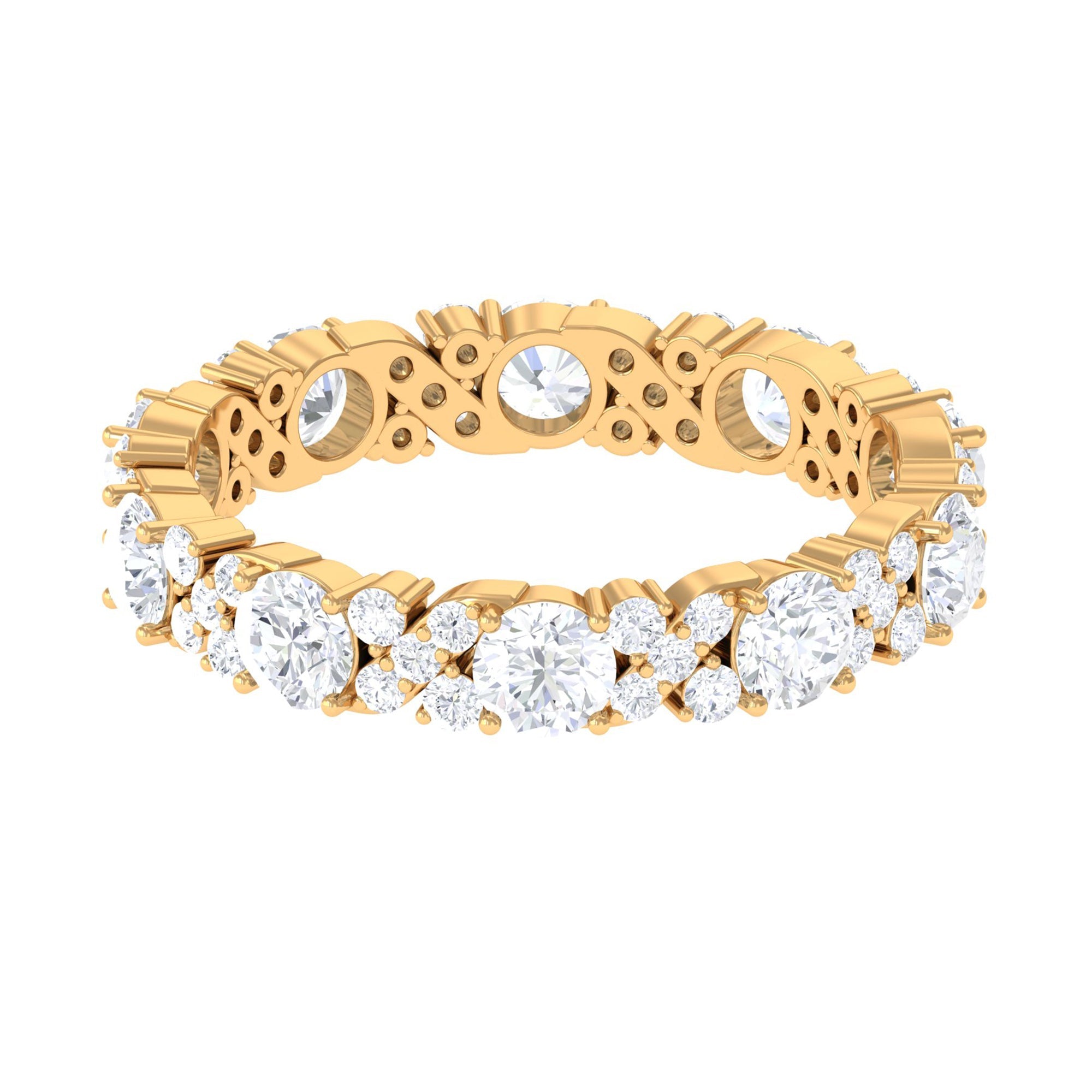 1 CT Elegant Cubic Zirconia Eternity Ring