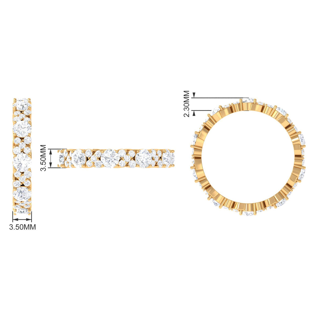 1 CT Elegant Cubic Zirconia Eternity Ring