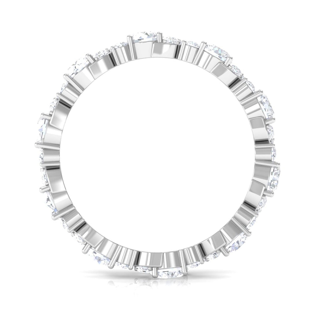 3 CT Elegant Simulated Diamond Eternity Ring