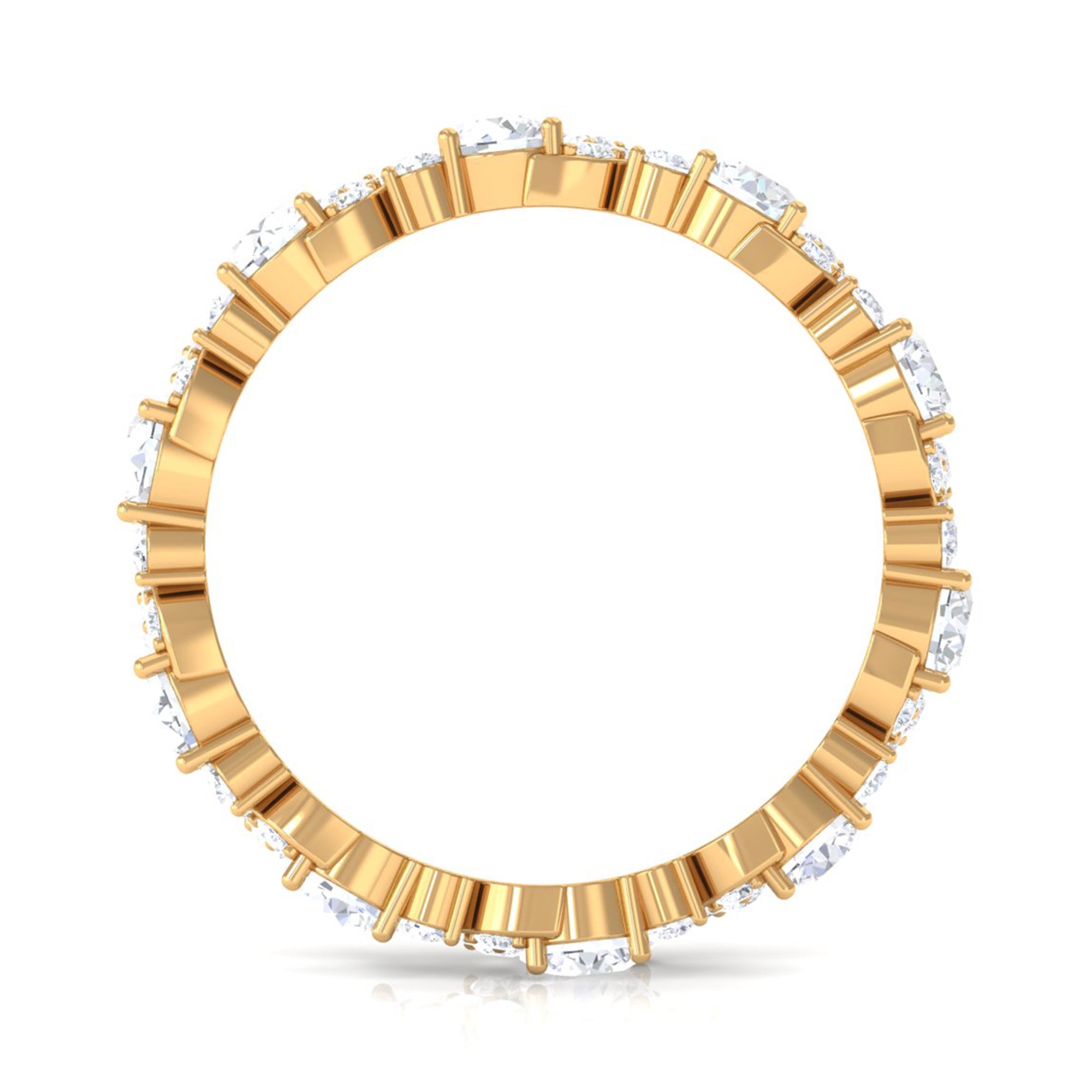 3 CT Elegant Simulated Diamond Eternity Ring
