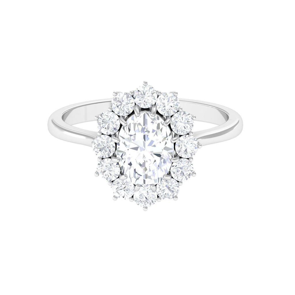 Princess Diana Inspired Simulated Diamond Engagement Ring