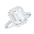 4.75 CT Octagon Cut Zircon Classic Engagement Ring