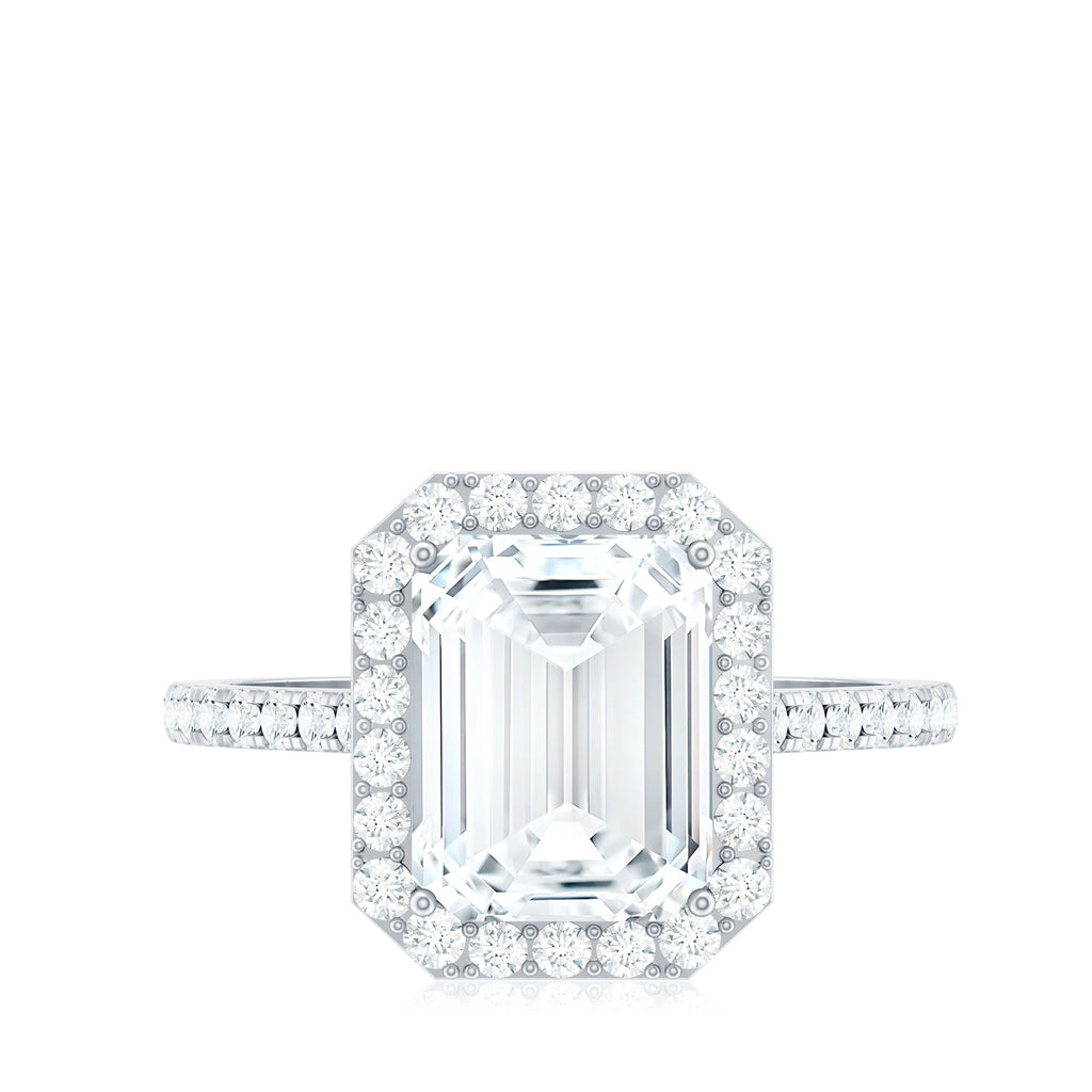 4.75 CT Octagon Cut Zircon Classic Engagement Ring