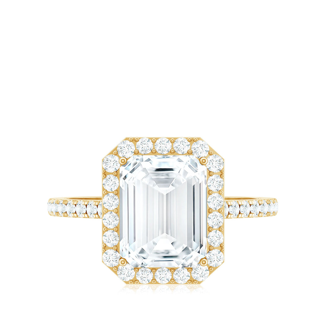 4.75 CT Octagon Cut Zircon Classic Engagement Ring
