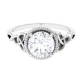 2 Carat Round Cut Cubic Zirconia Celtic Engagement Ring