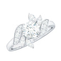 1.75 CT Simulated Diamond Flower Engagement Ring
