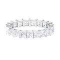 3.5 CT Princess Cut Zircon Eternity Band Ring in Gold