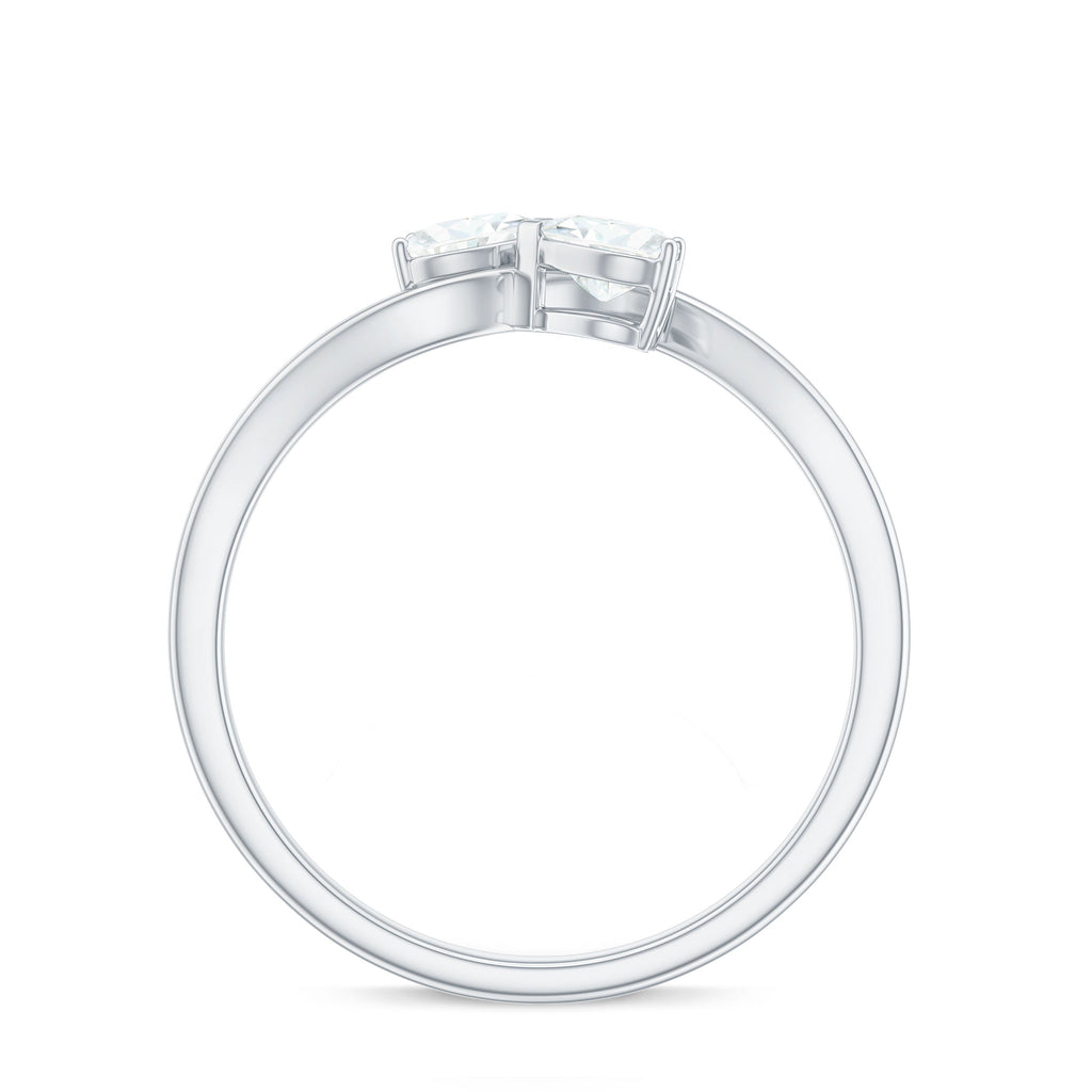 Heart Shape Lab Grown Diamond Toi Et Moi Promise Ring