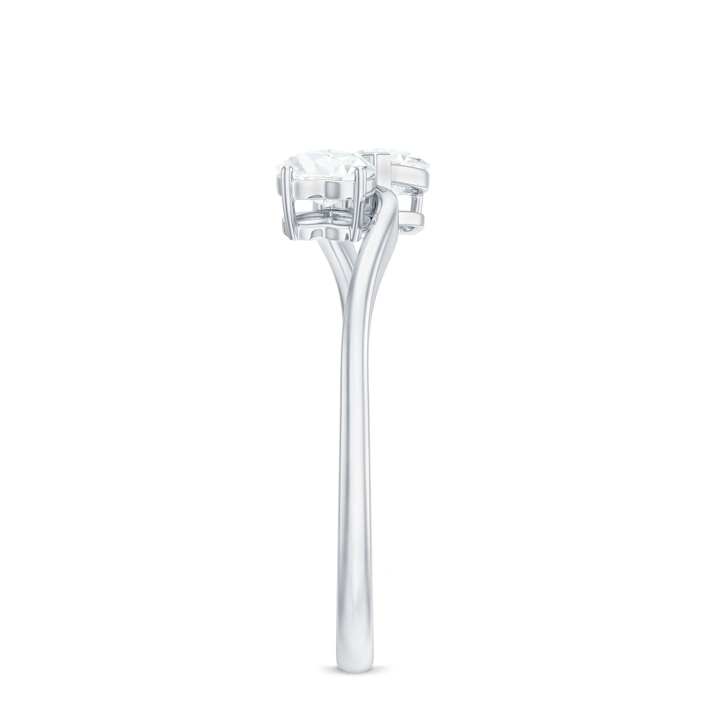 Heart Shape Lab Grown Diamond Toi Et Moi Promise Ring