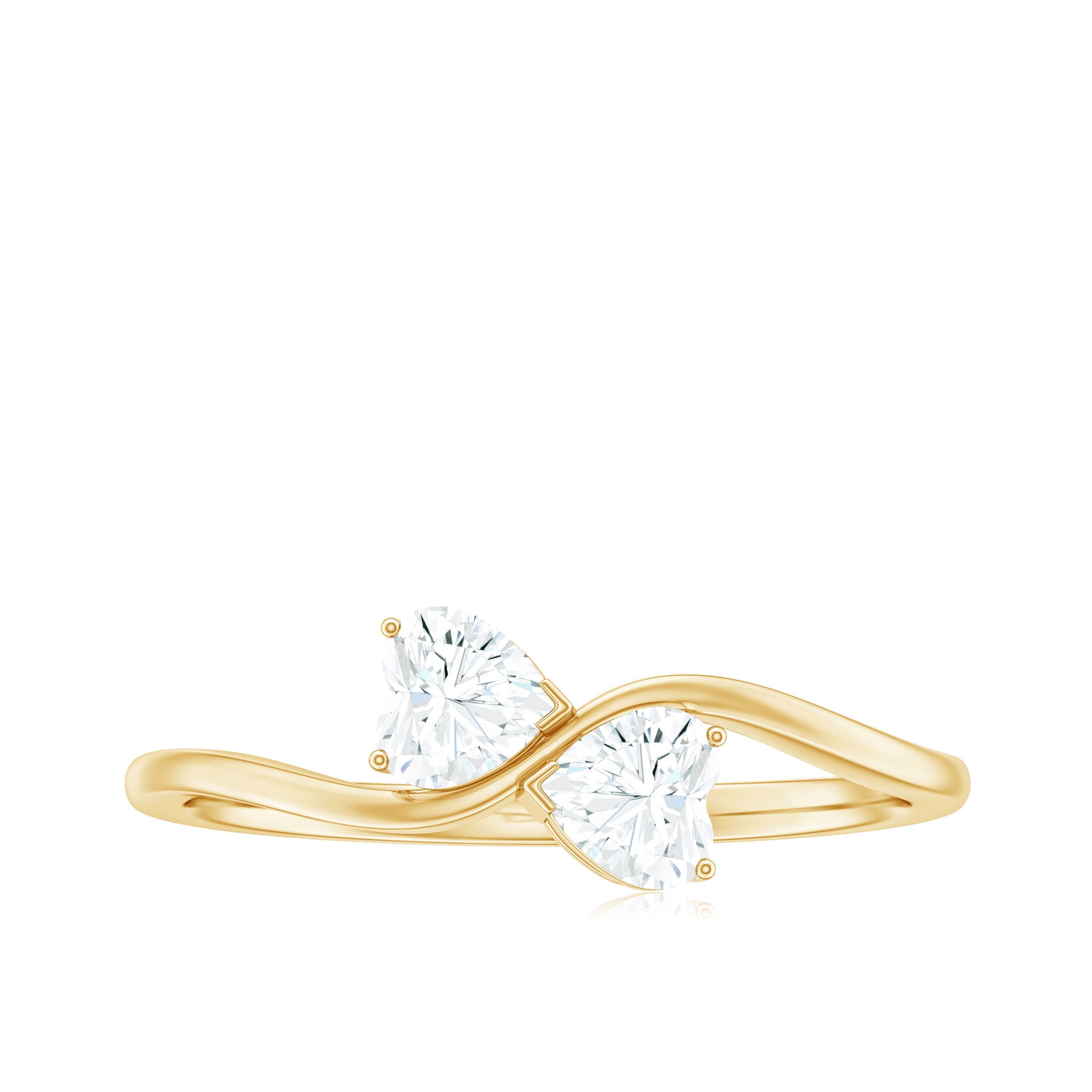 Heart Shape Lab Grown Diamond Toi Et Moi Promise Ring