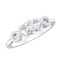 Lab Grown Diamond Criss Cross Promise Ring