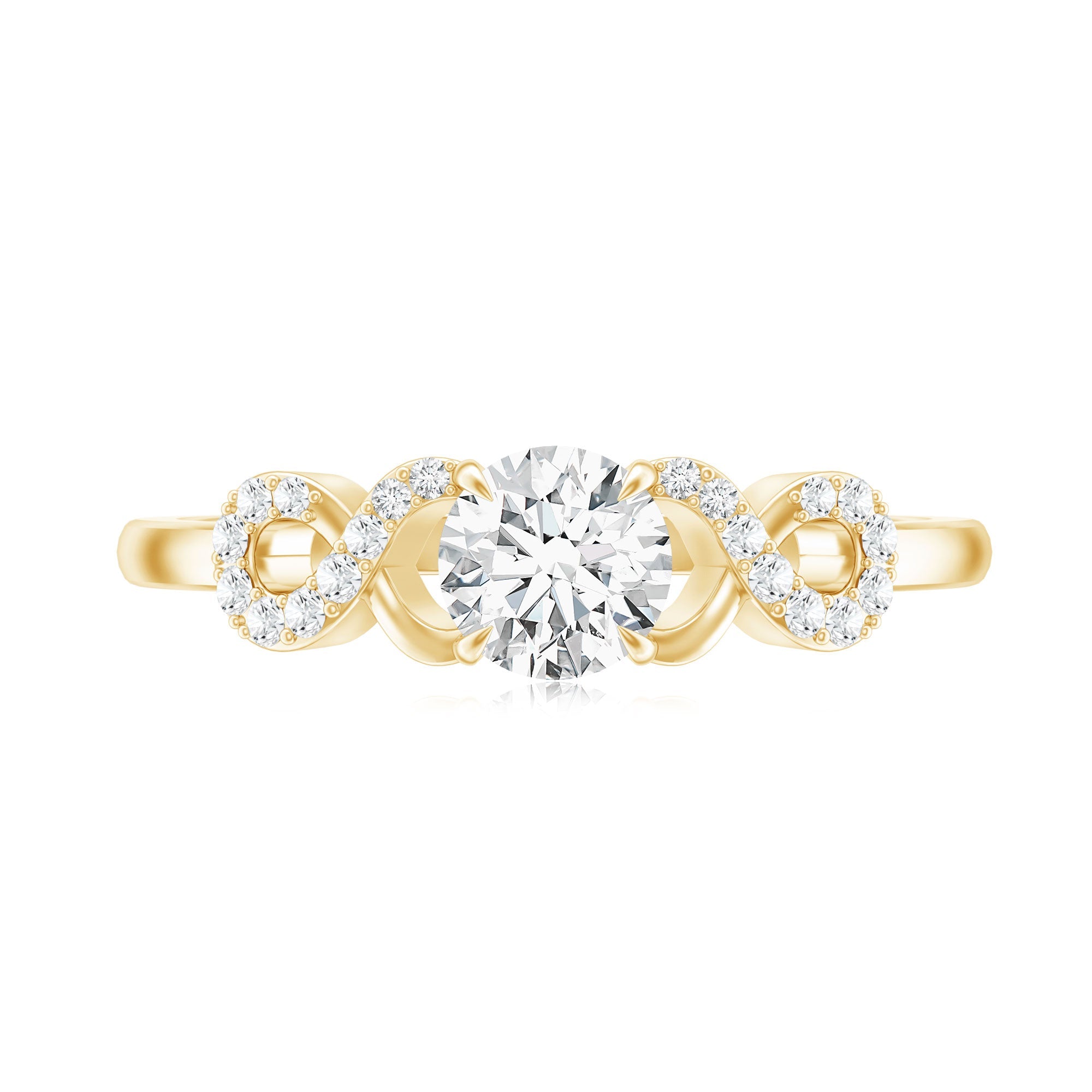 Lab Grown Diamond Criss Cross Promise Ring