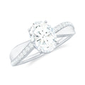 Classic Oval Shape Lab Grown Diamond Solitaire Engagement Ring