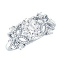 Nature Inspired Lab Grown Diamond Solitaire Engagement Ring