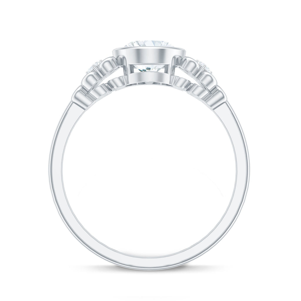 Classic Oval Lab Grown Diamond Solitaire Engagement Ring
