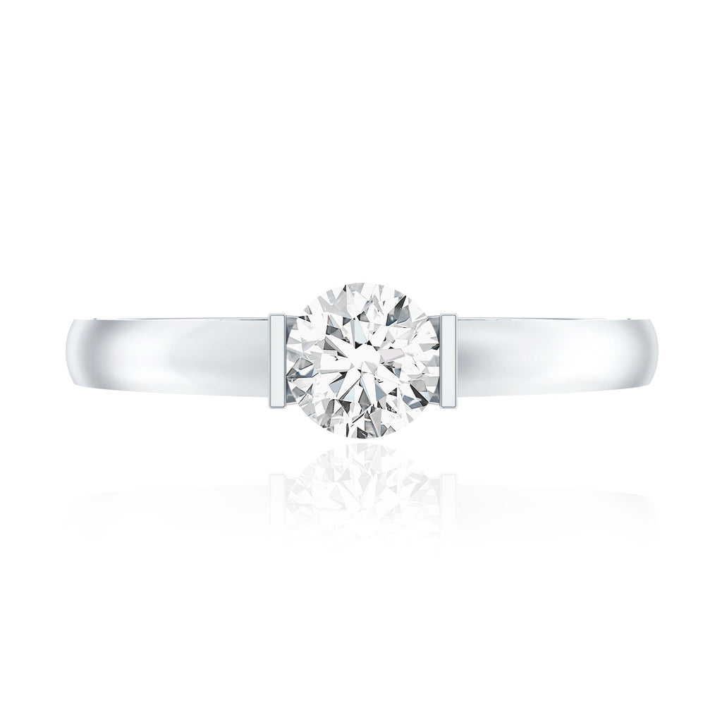 Minimal Lab Grown Diamond Solitaire Ring