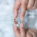 0.5 Carat Round Moissanite Classic Halo Engagement Ring