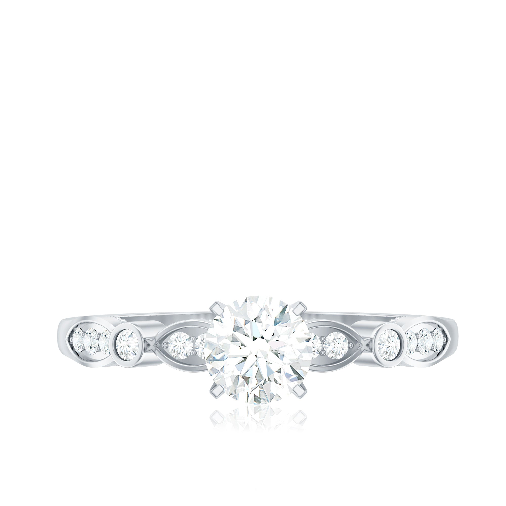 Cubic Zirconia Promise Engagement Ring