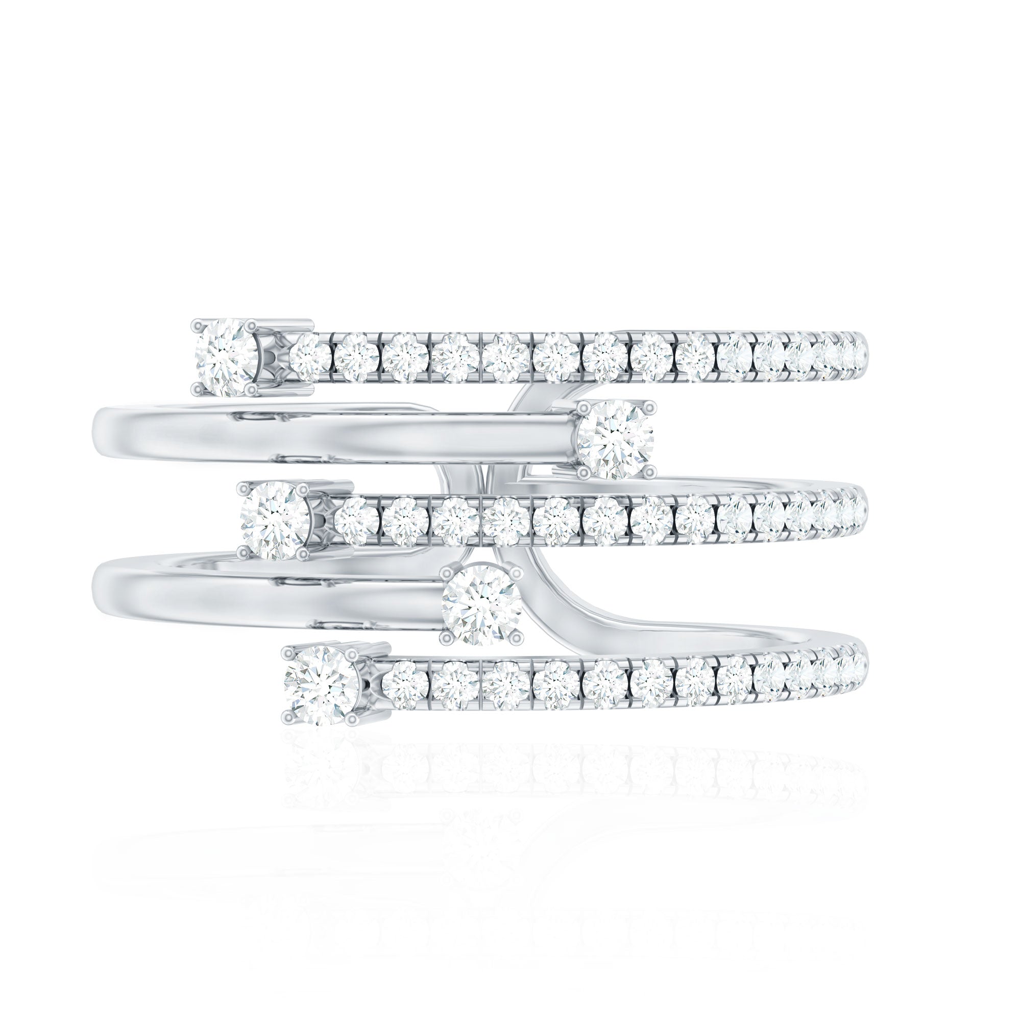 Certified Diamond Cocktail Wrap Ring