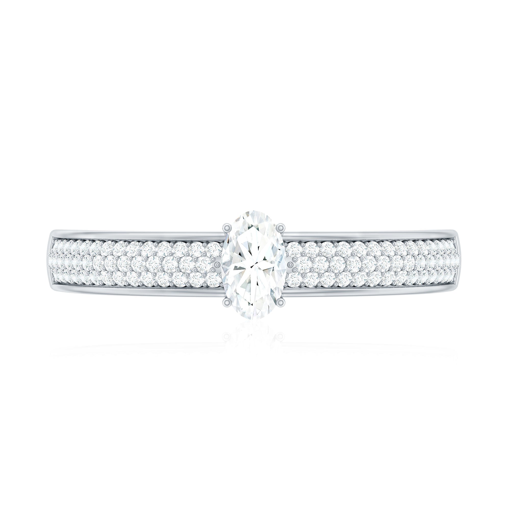 Oval Cut Diamond Classic Engagement Ring