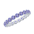 Real Tanzanite Full Eternity Ring for Women