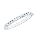 Certified Moissanite Simple Half Eternity Ring