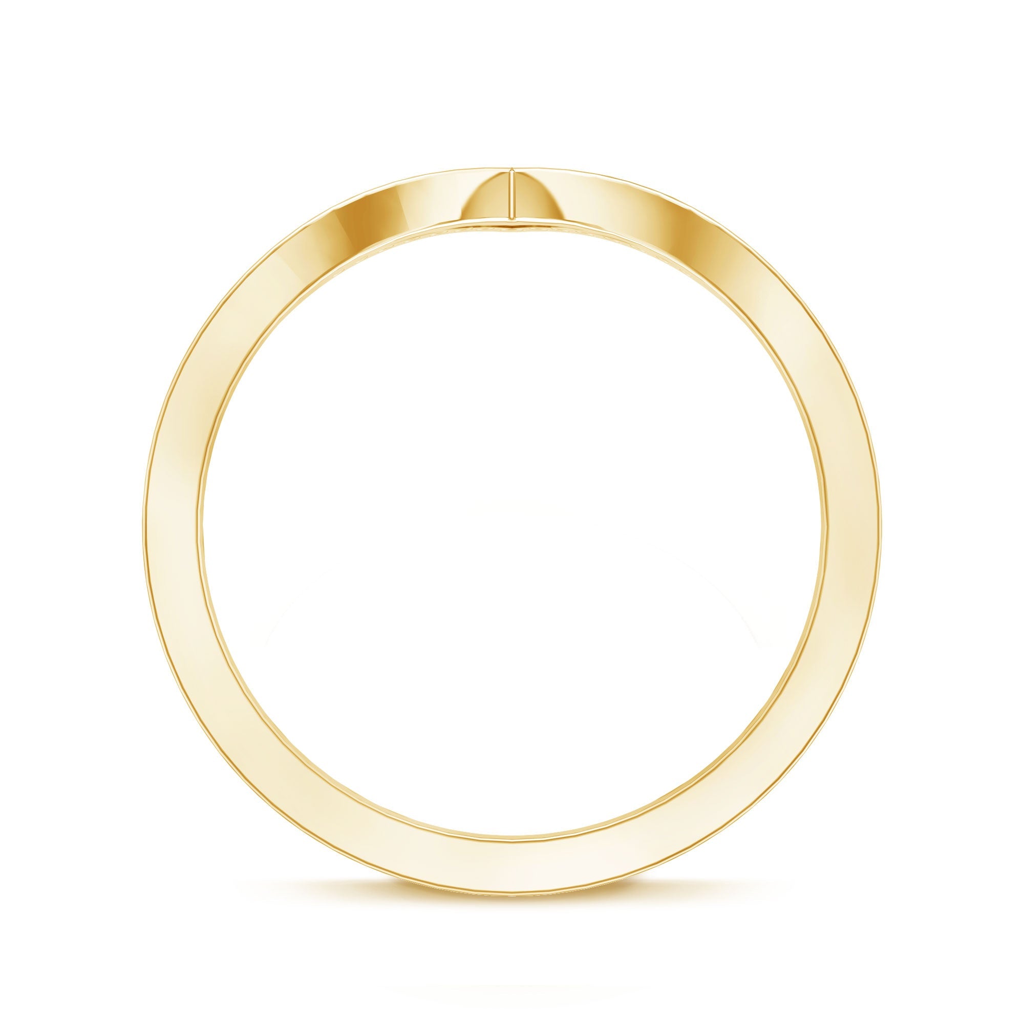 Certified Moissanite Chevron Enhancer Ring