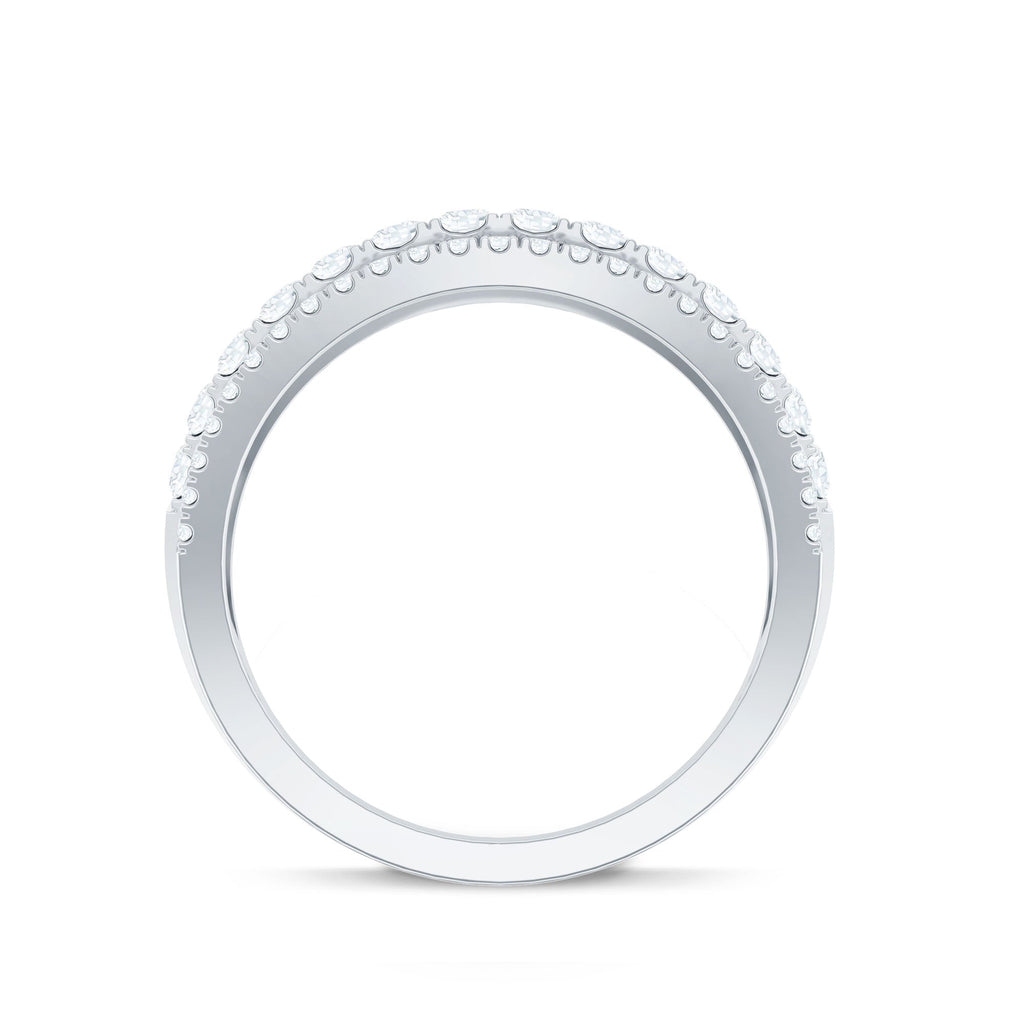 Certified Cubic Zirconia Designer Band Ring for Women