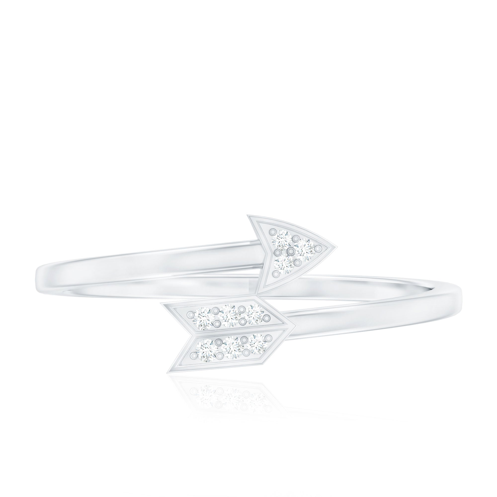 Natural Diamond Arrow Promise Ring for Her