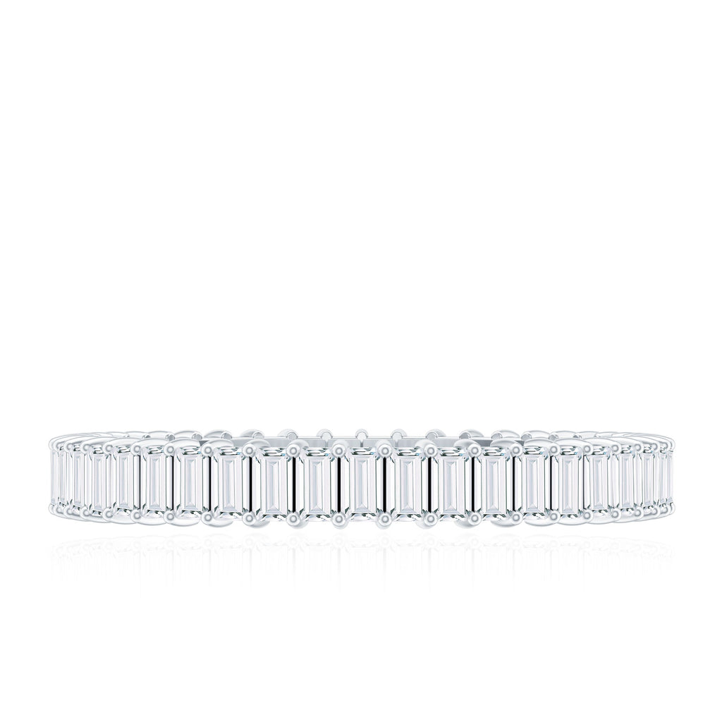 Baguette Cut Diamond Eternity Wedding Band Ring