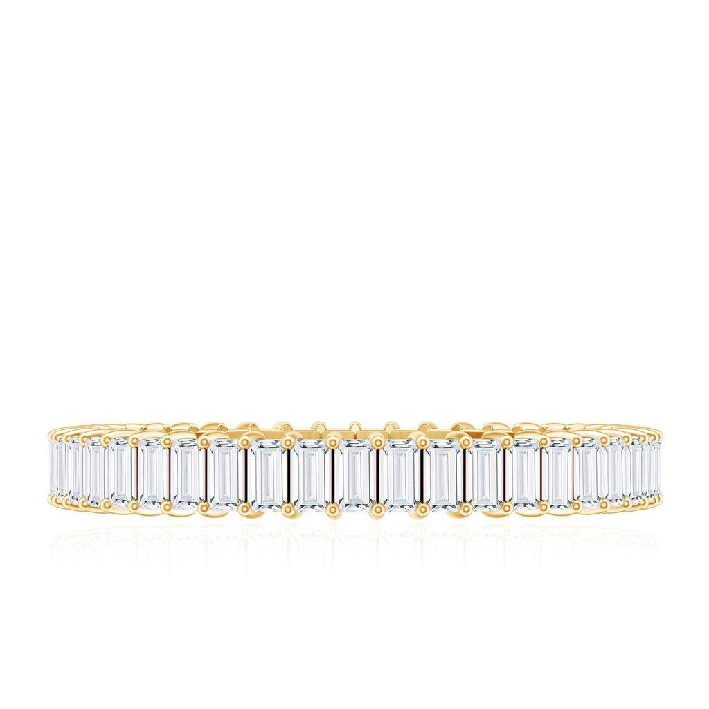 Baguette Cut Diamond Eternity Wedding Band Ring