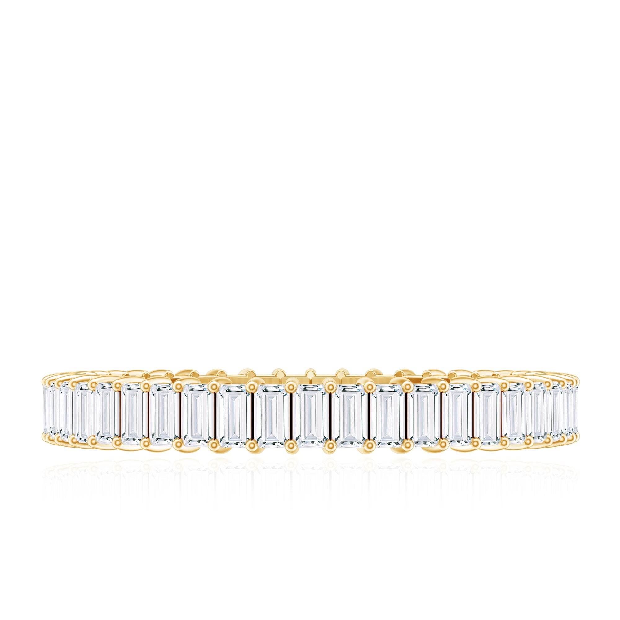 Baguette Cut Diamond Eternity Wedding Band Ring