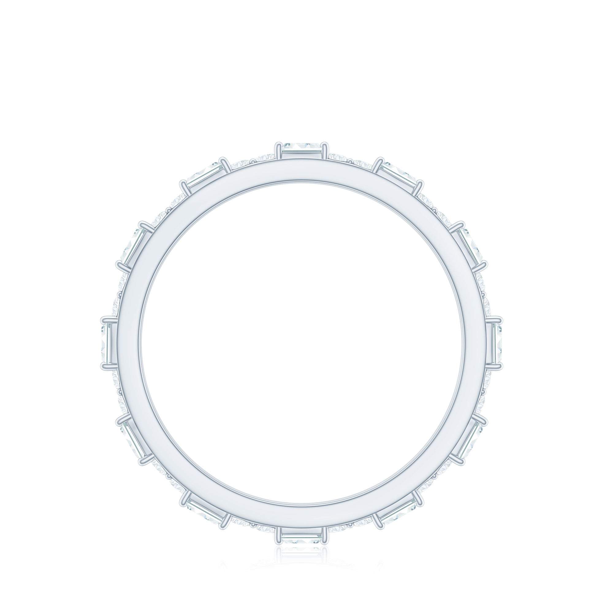 Certified Genuine Diamond Full Eternity Stackable Ring