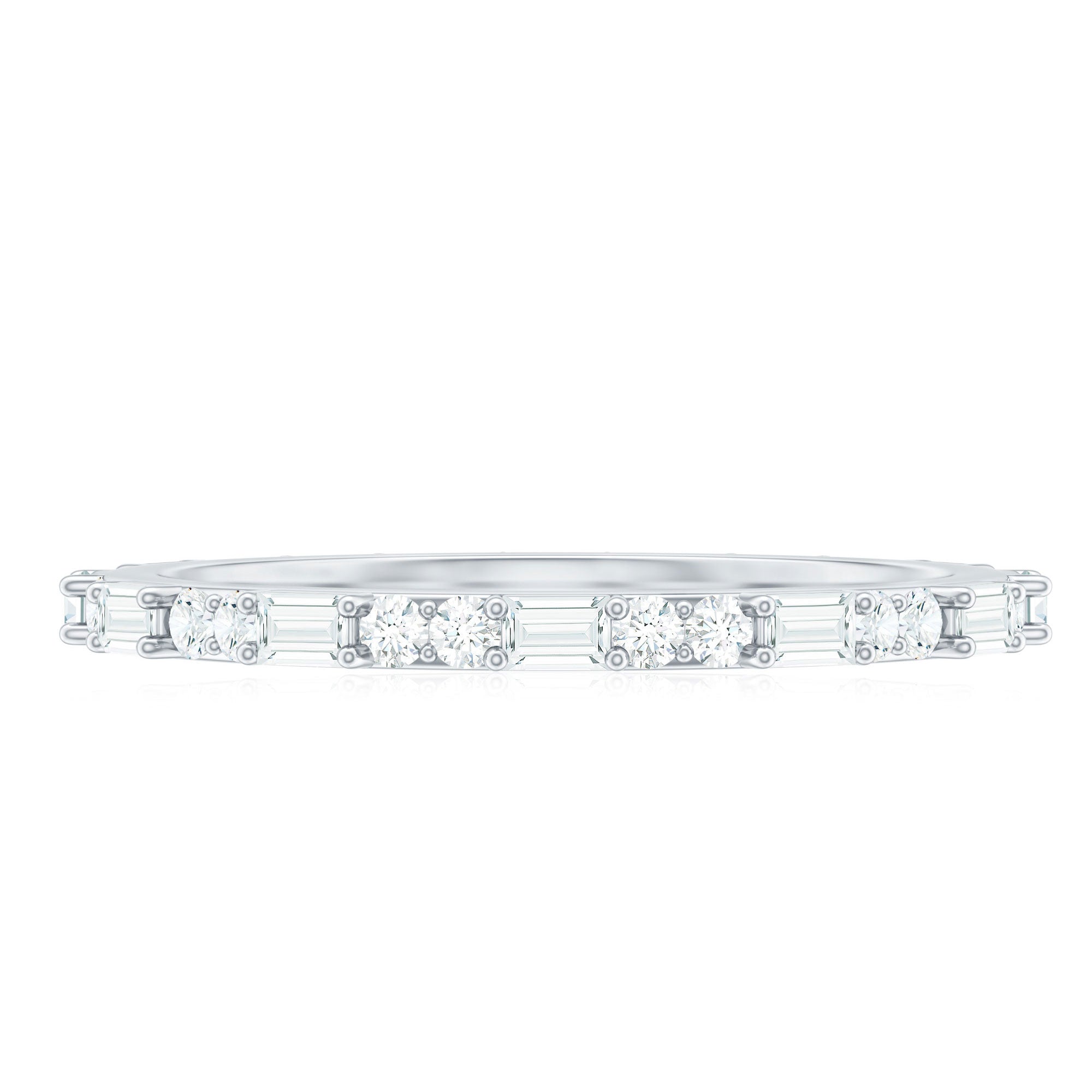 Certified Genuine Diamond Full Eternity Stackable Ring