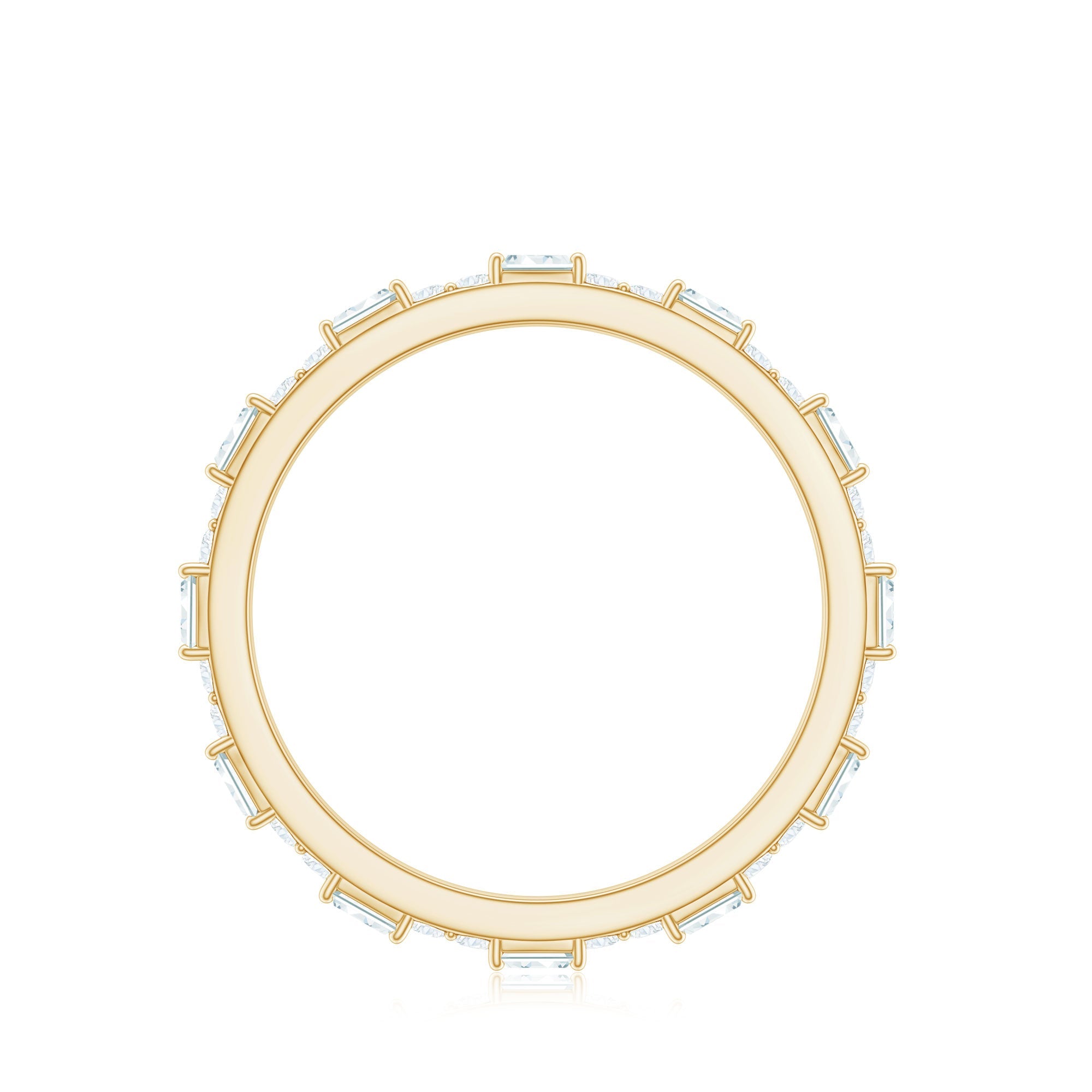 Certified Genuine Diamond Full Eternity Stackable Ring