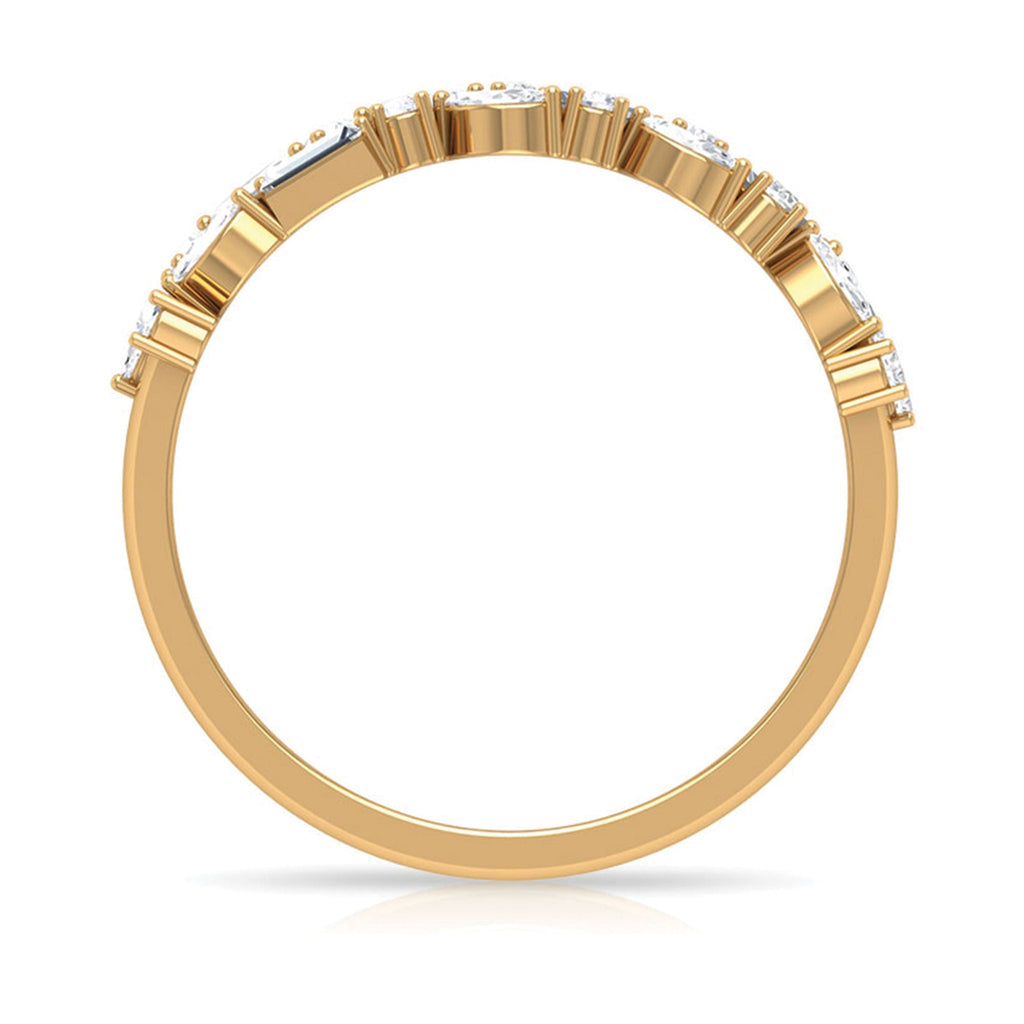 Real Diamond Half Eternity Band Ring