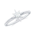 Natural Diamond Starburst Ring for Promise