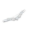 Certified Moissanite Chevron Ring Enhancer for Women