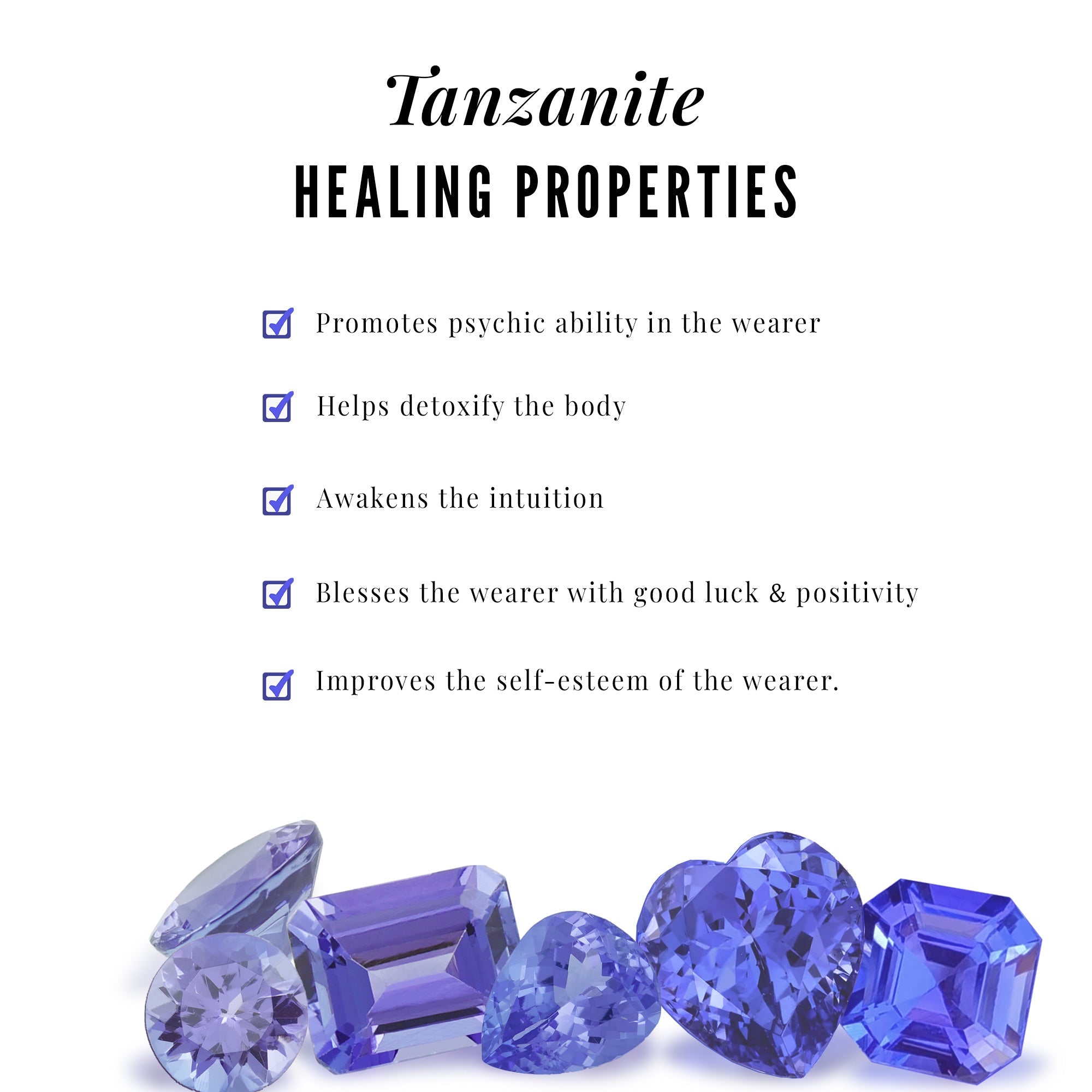 Real 0.54 Carat Tanzanite Vintage Engagement Ring with Diamond